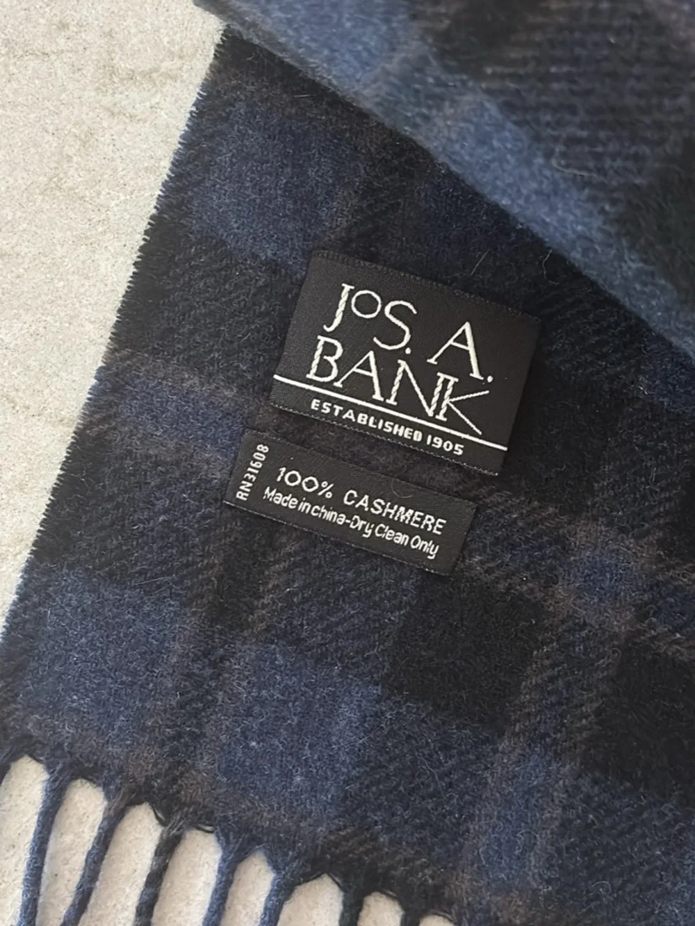 EUC // Jos. A. Bank 100% Cashmere Scarf